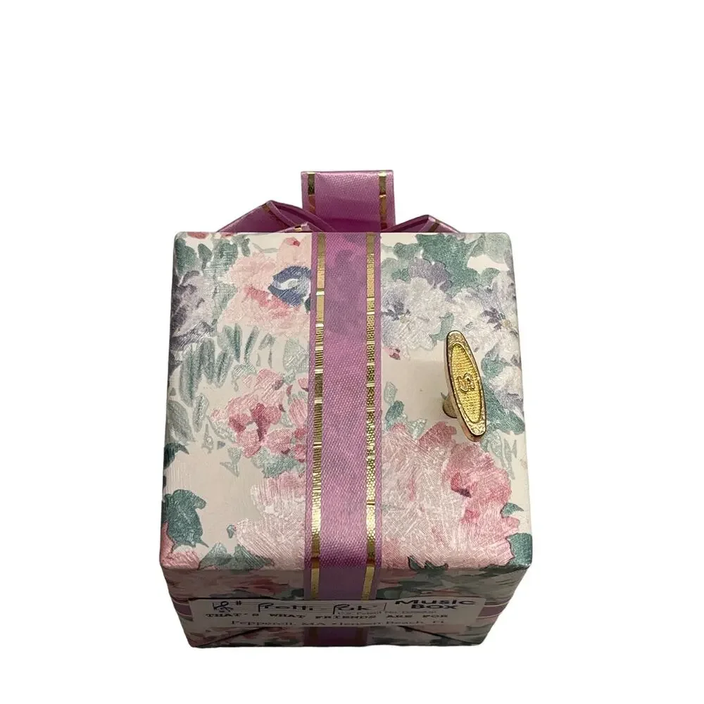 Pretti Pak Square Decorative Music Gift Box Playing That's What Friends Are For